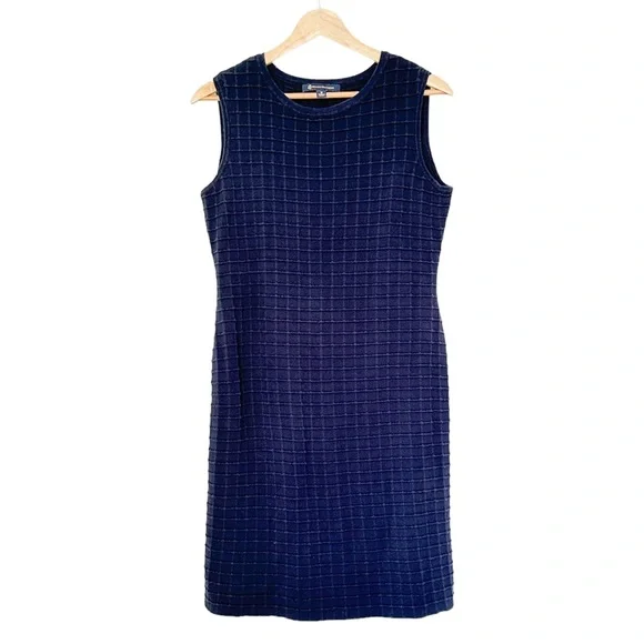 striped knitted midi dress The Everlee Pink + Cream Striped Knit Midi Dress Medium